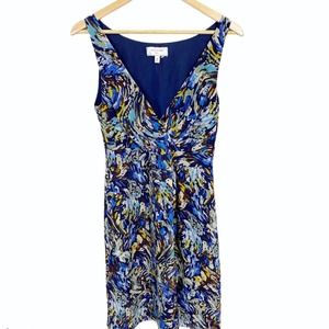 100% Silk Artsy Moulinette Soeurs "Oak Apple" Anthropologie Dress Size 4